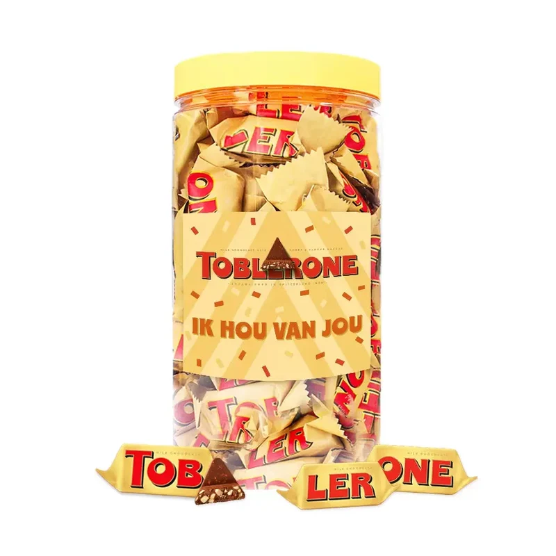 Toblerone Tiny chocolade "Ik Hou Van Jou" - herbruikbare bokaal - 500g