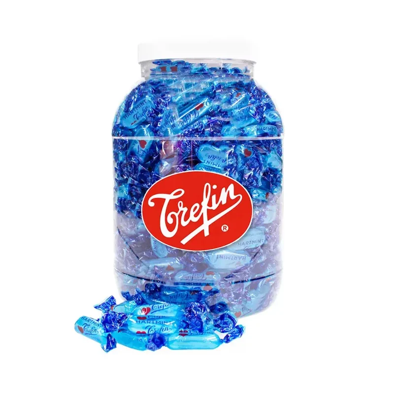 Trefin Hartmint - hard mintsnoep - herbruikbare bokaal - 1850g