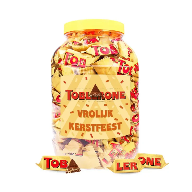 Toblerone Tiny "Vrolijk Kerstfeest" - chocolade kerstcadeau - 1000g