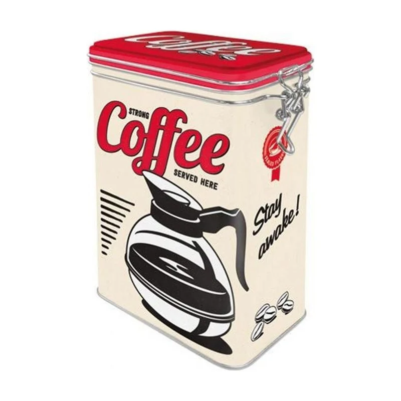 Nostalgic Art Blik met Klip - Coffee