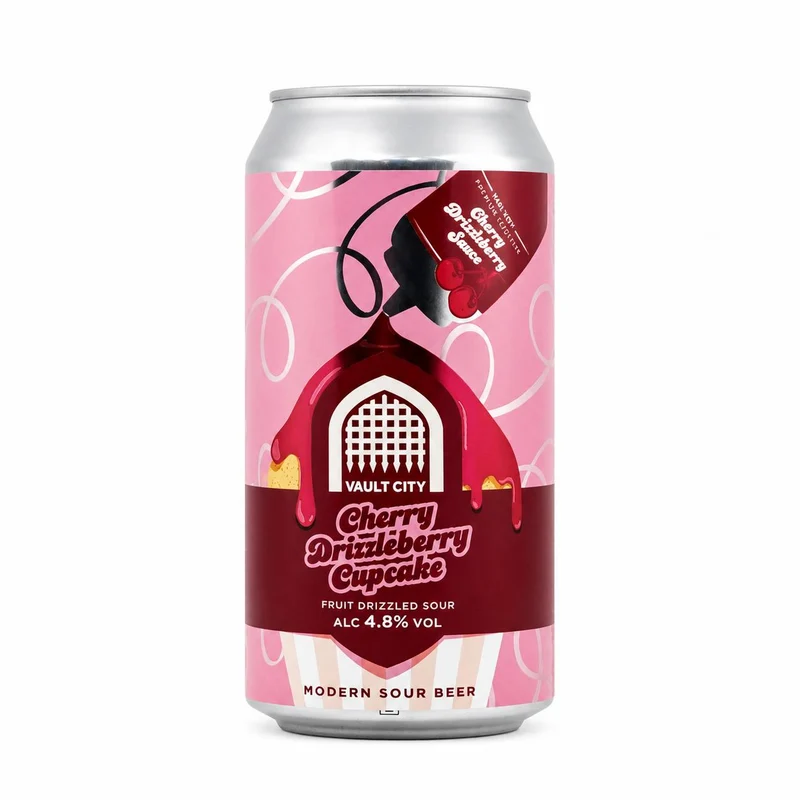 Vault City Cherry Drizzleberry Cupcake | Sour