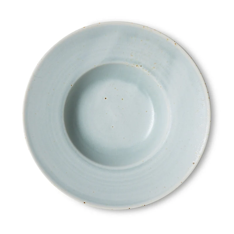 HKLiving Chefs Ceramics Pastabord - Soft Blue
