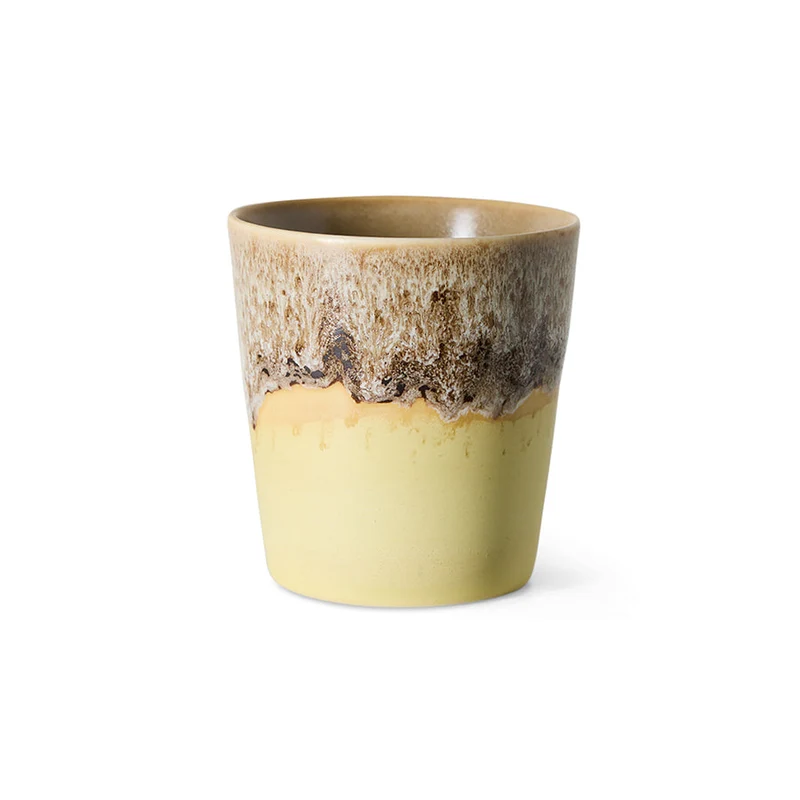HKLiving 70's Koffiemok - Custard