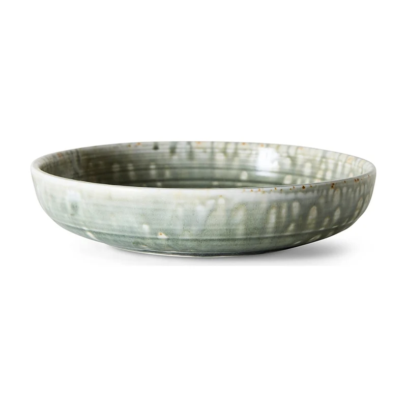 HKLiving Chefs Ceramics Diep bord - Rustic Green