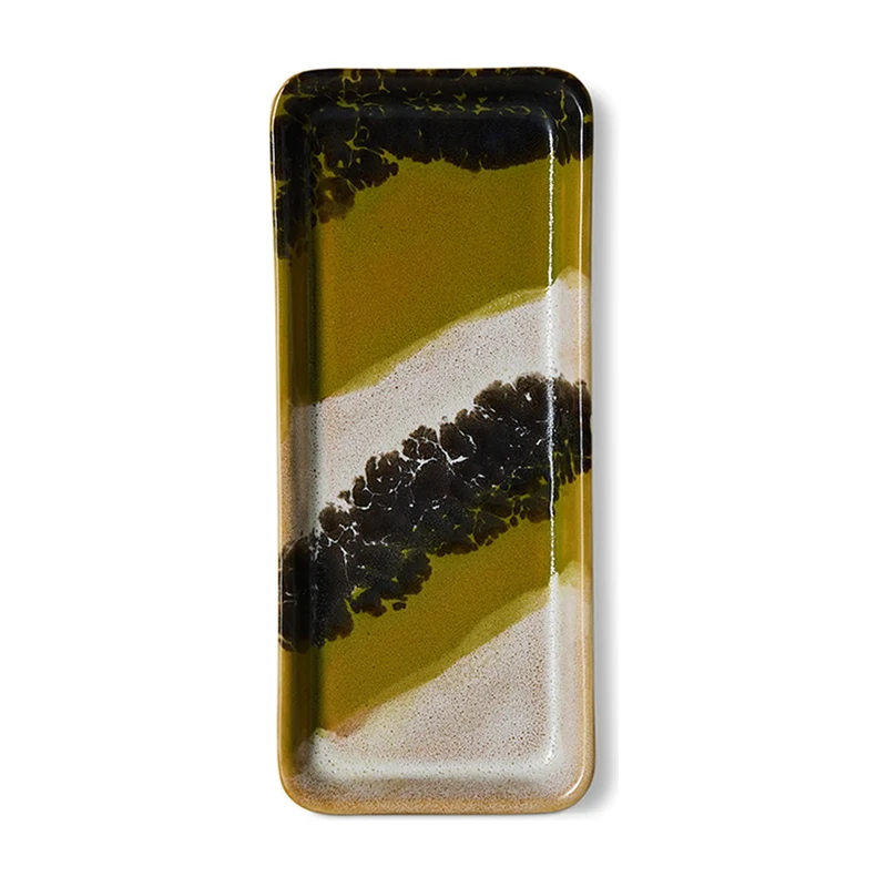 HKLiving 70's Rechthoekig Bordje - Truffle