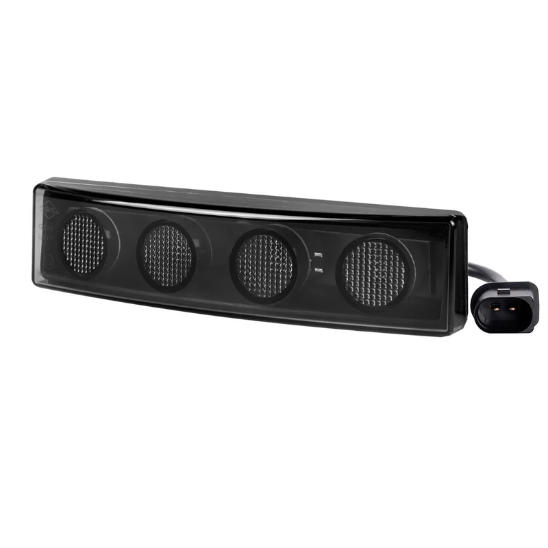 Horpol Donkere Lens Scania Vizierlamp met Stekker / Wit