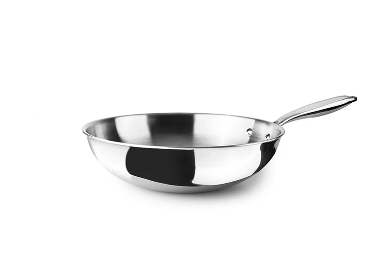Ibili Natural Wokpan Tri-Ply - 20 cm