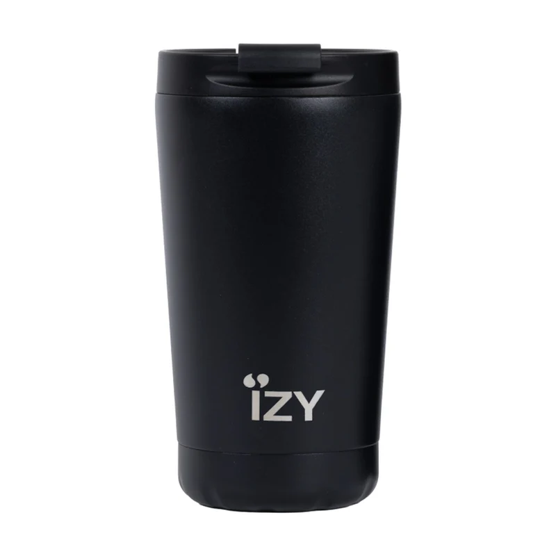 IZY Thermosbeker Mat Zwart - 350 ml