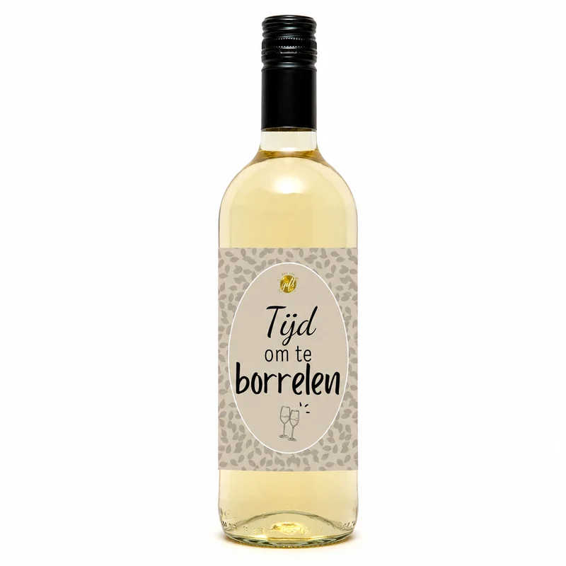 Fles Witte Wijn - Tijd Om Te Borrelen