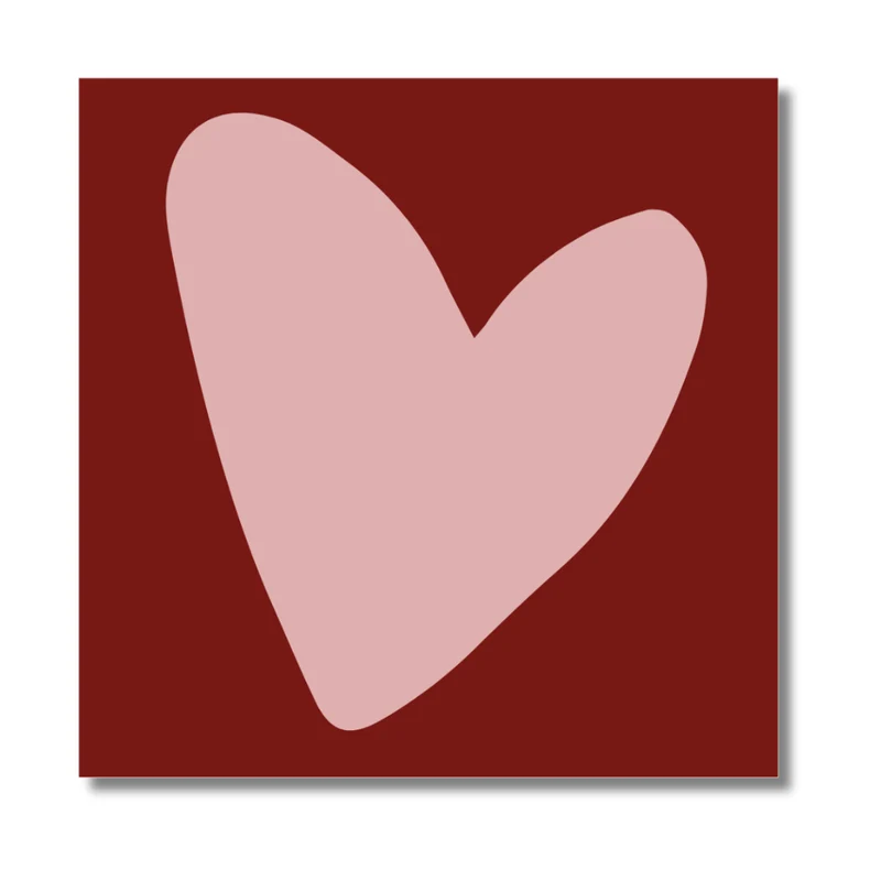 Onderzetter Hart Rood