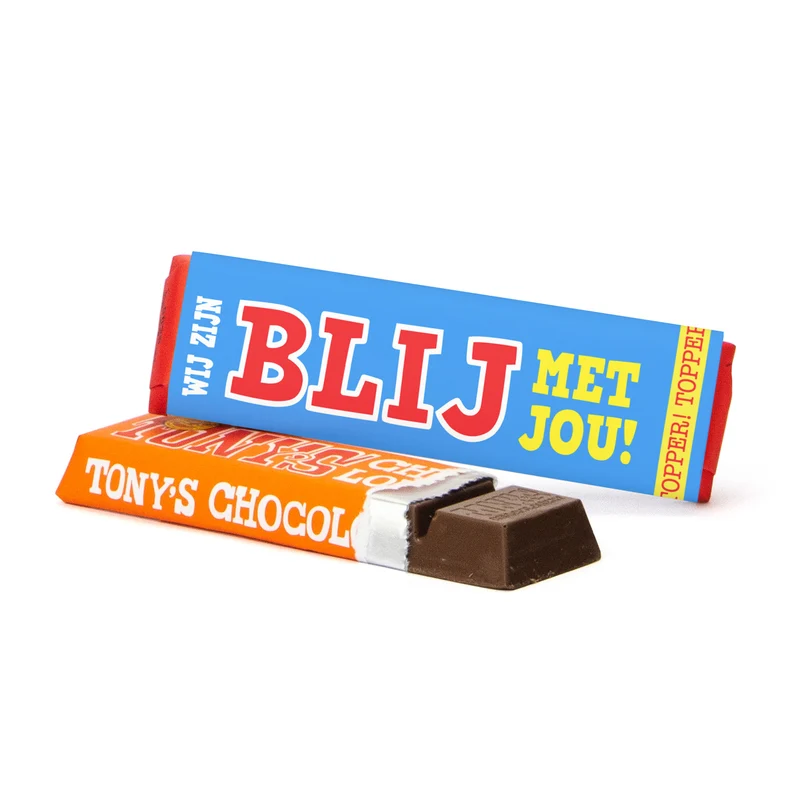 Tony Chocolonely 50 gram met eigen wikkel - Vrijwilliger