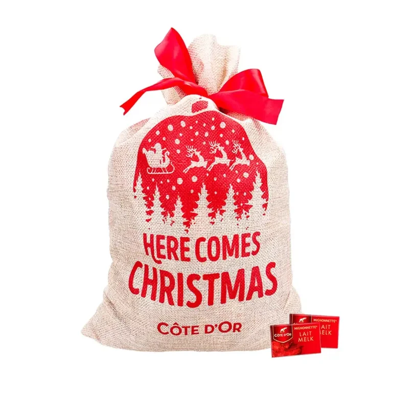 Côte d'Or chocolade kerstcadeau in jute zak - Mignonnette Melk - 1500g