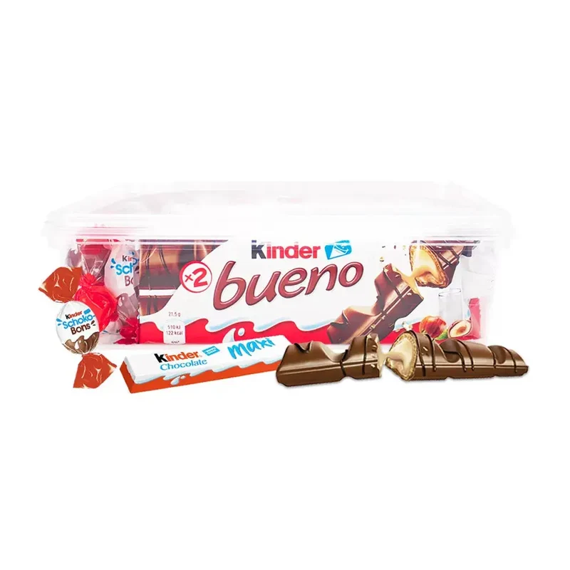 Kinder chocolade mix - Kinder Maxi, Schokobons & Bueno - 604g