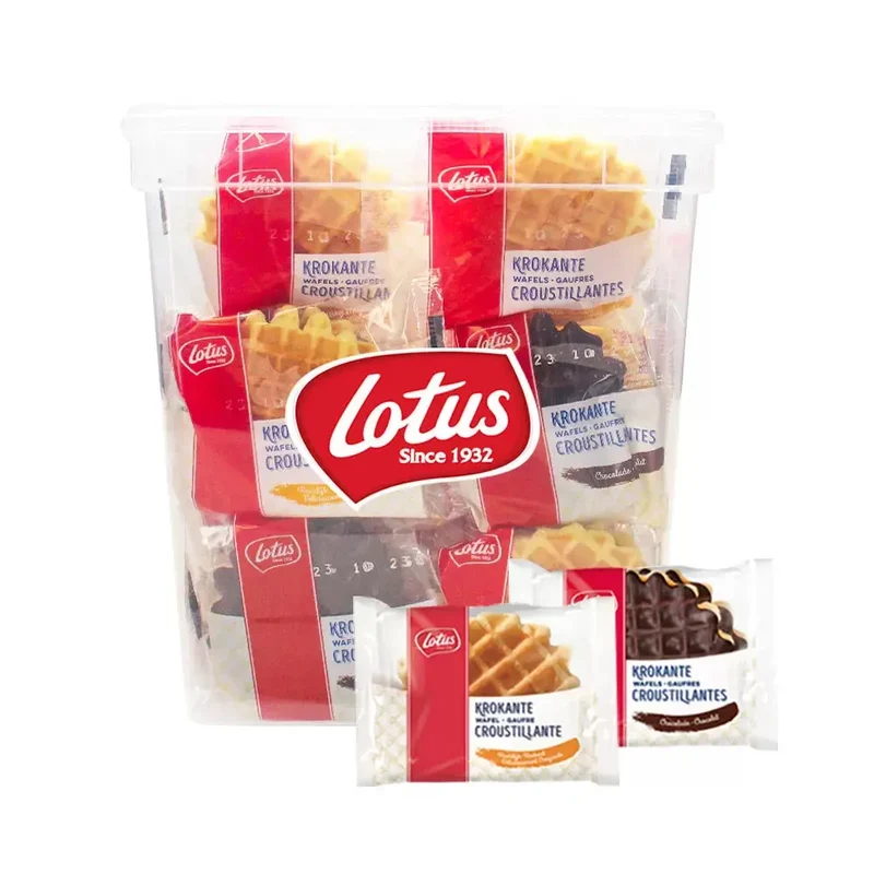 Lotus koekjesmix - Krokante wafels vanille & chocolade - 30 stuks - 615g