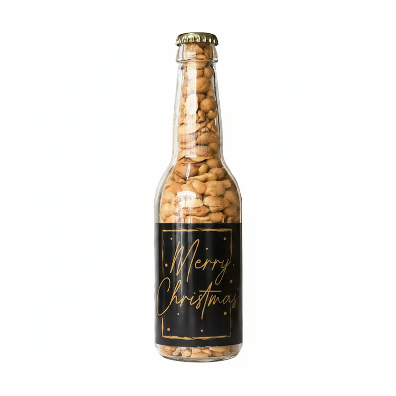 PindaPils zwart-goud Merry Christmas