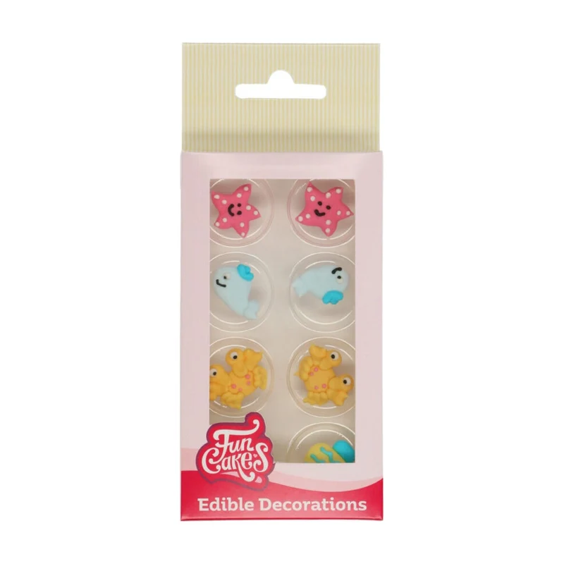 FunCakes Suikerdecoratie Sea Life - 8 stuks