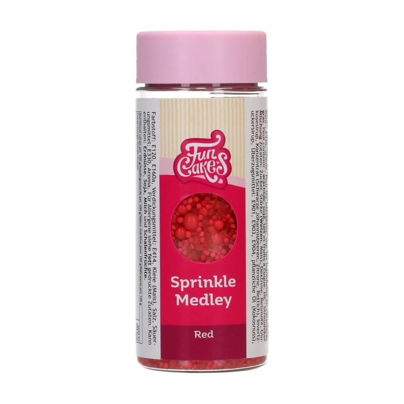 FunCakes Sprinkles Rood - 80 gram