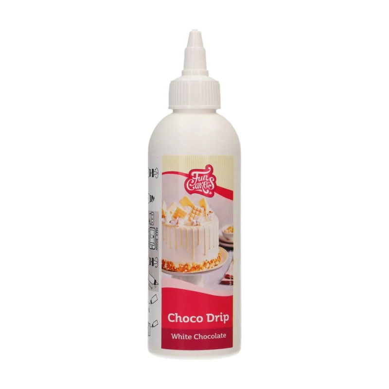 FunCakes Choco Drip Witte Chocolade - 180 gram