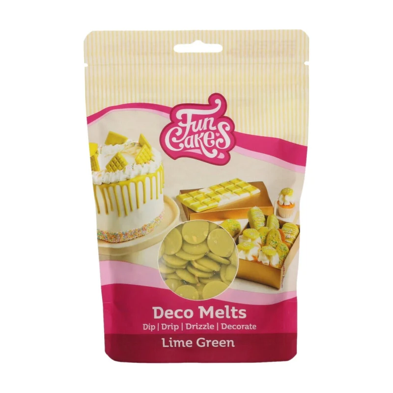 FunCakes Deco Melts Lime Green - 250 gram