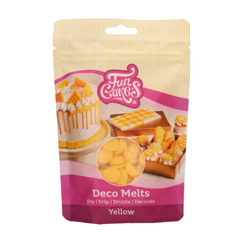 FunCakes Deco Melts Geel - 250 gram
