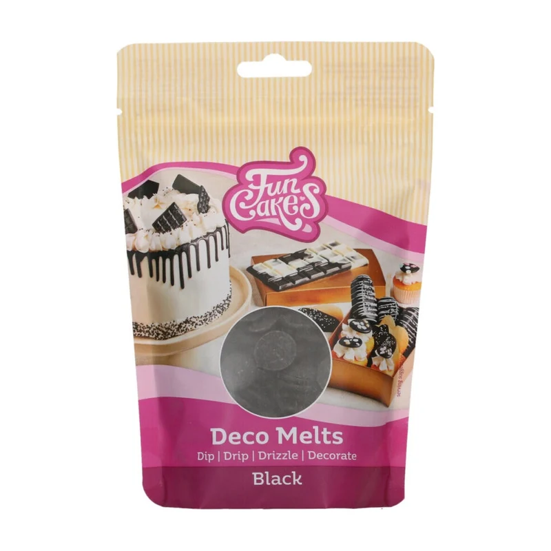 FunCakes Deco Melts Zwart - 250 gram