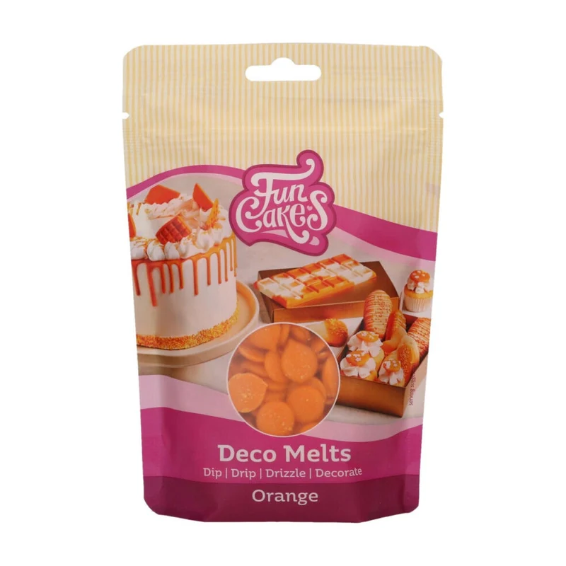 FunCakes Deco Melts Oranje - 250 gram