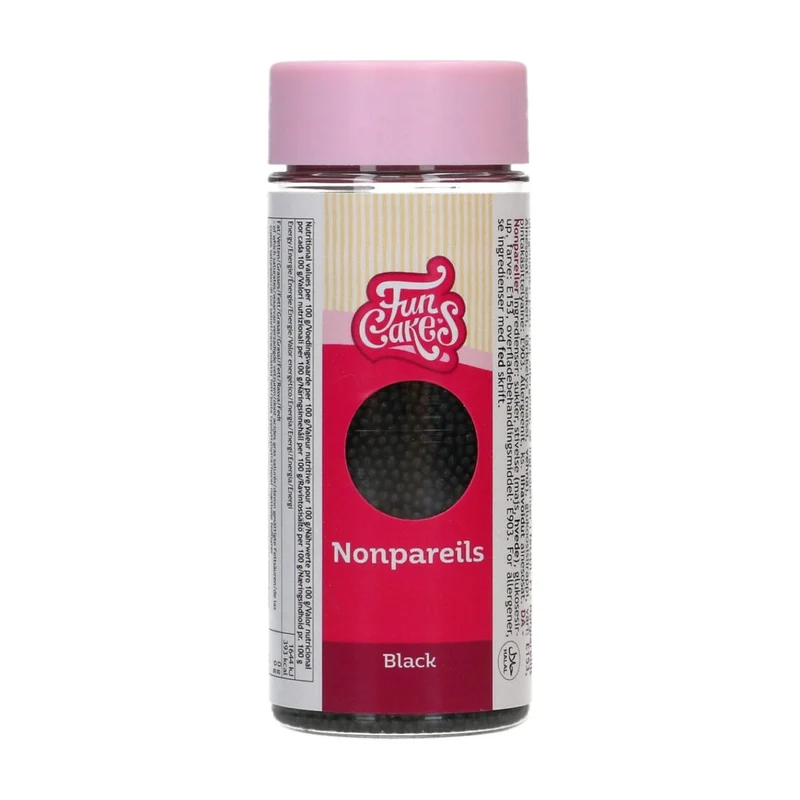 FunCakes Sprinkles Zwart - 80 gram