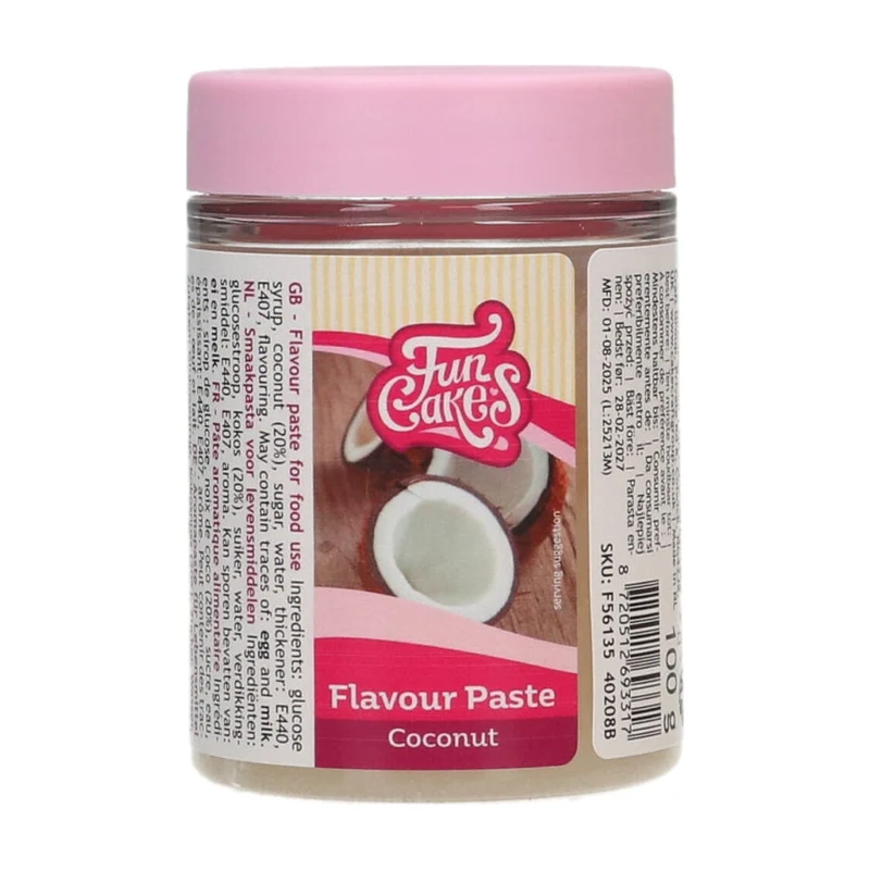FunCakes Smaakpasta Kokos - 100 gram