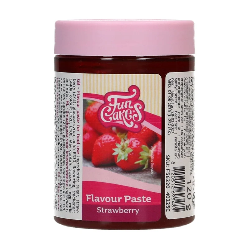 FunCakes Smaakpasta Aardbei - 120 gram