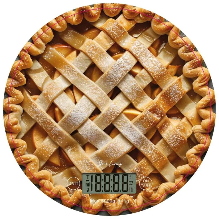 Keukenweegschaal Appeltaart