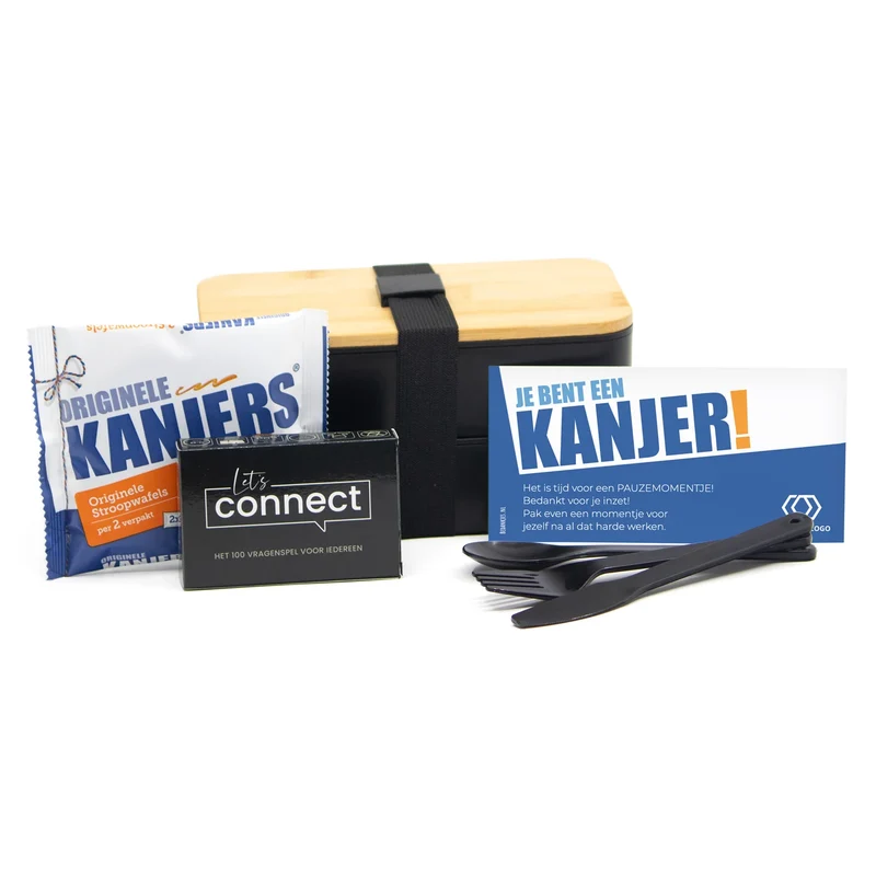 Pauzemomentje lunchbox met persoonlijke kaart - Leraar