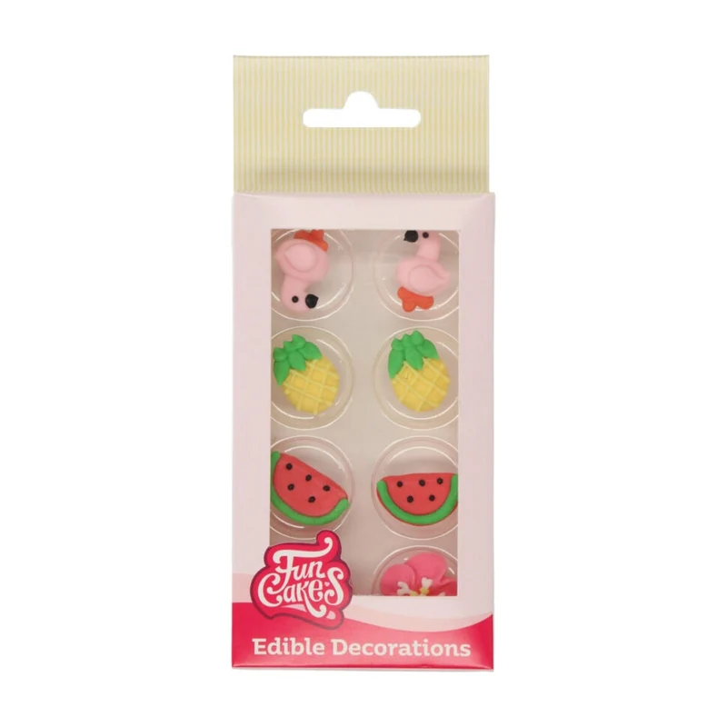 FunCakes Suikerdecoratie Tropical - 8 stuks