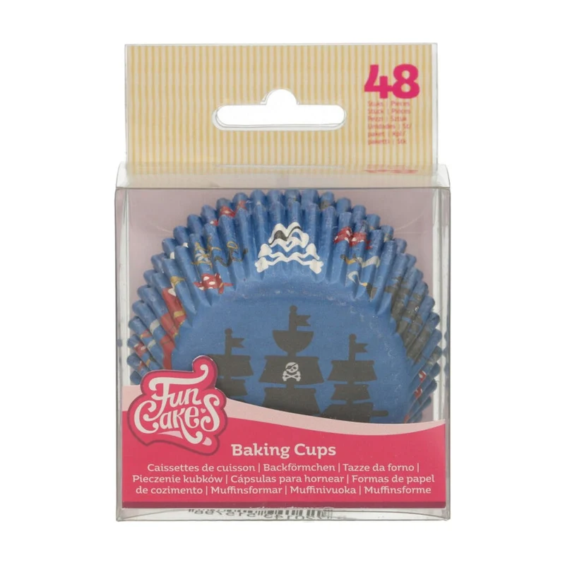 FunCakes Baking Cups Piraten - 48 stuks
