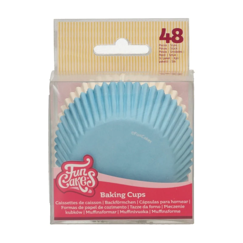 FunCakes Baking Cups Lichtblauw - 48 stuks