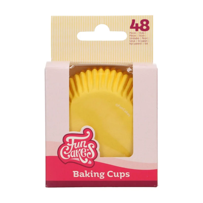 FunCakes Baking Cups Okergeel - 48 stuks