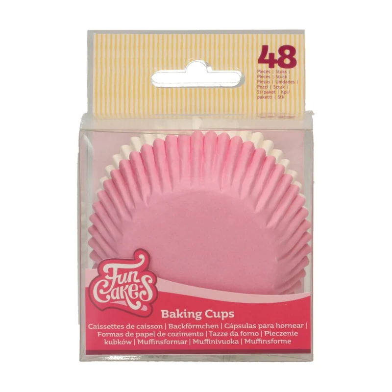 FunCakes Baking Cups Roze - 48 stuks