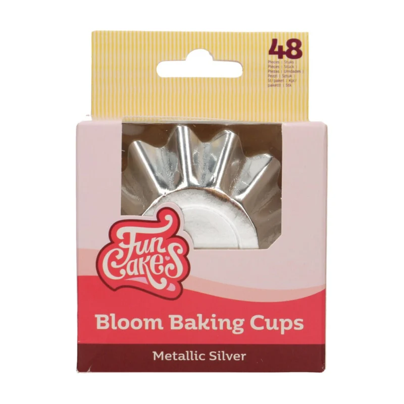 FunCakes Baking Cups Mini Foil Zilver - 36 stuks
