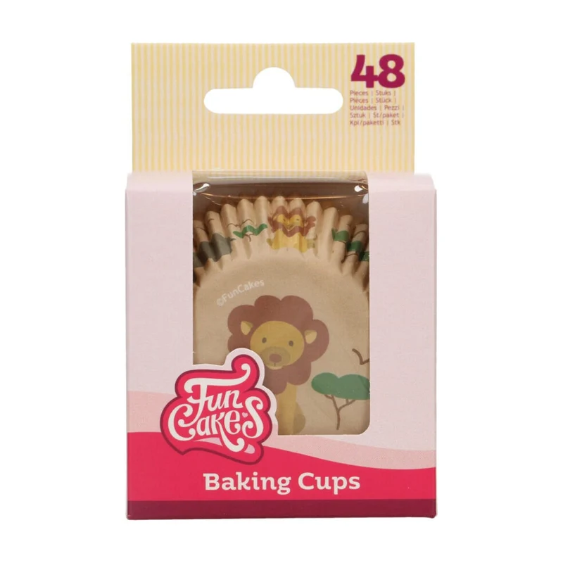 FunCakes Baking Cups Safari - 48 stuks