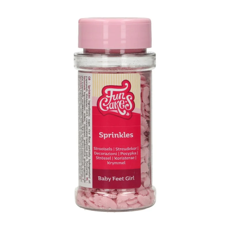 FunCakes Sprinkles Baby Feet Meisje - 55 gram