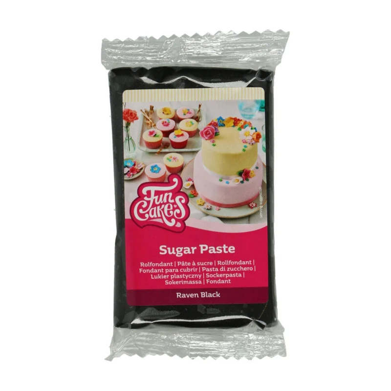 FunCakes Fondant Raven Black - 250 gram