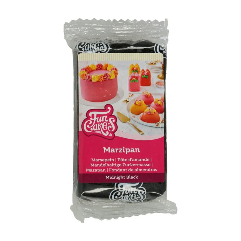 FunCakes Marsepein Midnight Black - 250 gram