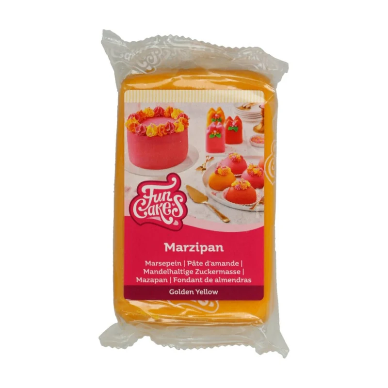 FunCakes Marsepein Golden Yellow - 250 gram