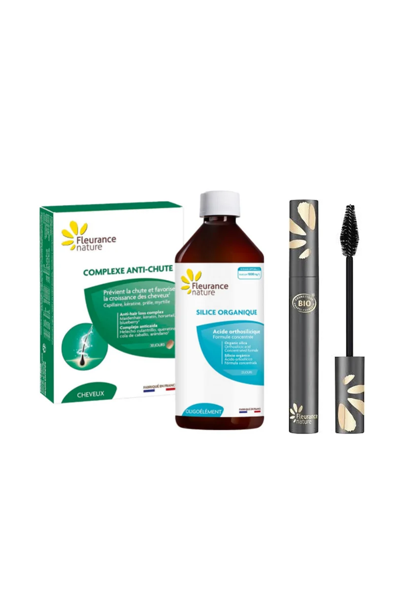 Duo fortifiant - Silice & complexe anti-chute - Os & cheveux