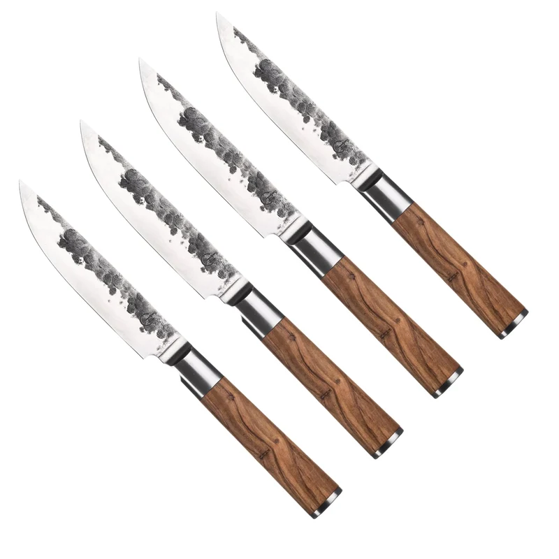 Forged Olive Steakmessenset XXL 4-delig