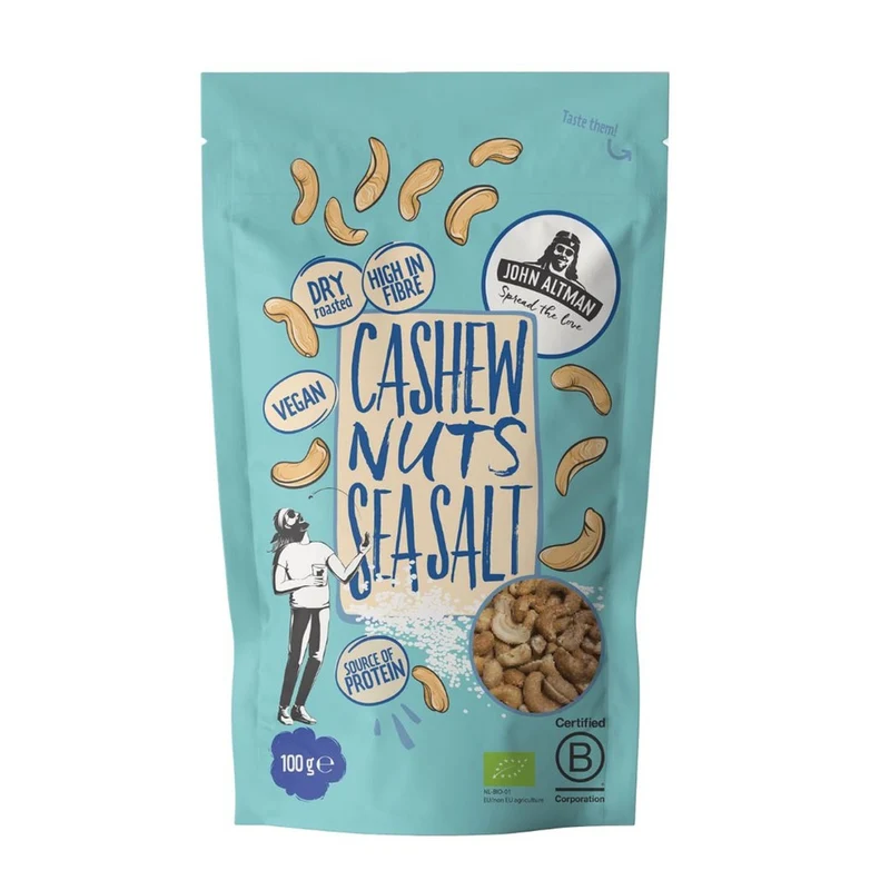 Dry Roasted Cashew - Sea Salt - 100 Gram
