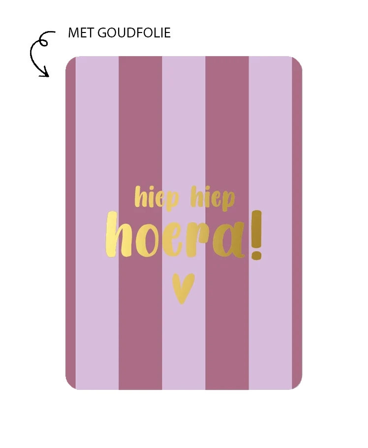 Kaart Hiep Hiep Hoera