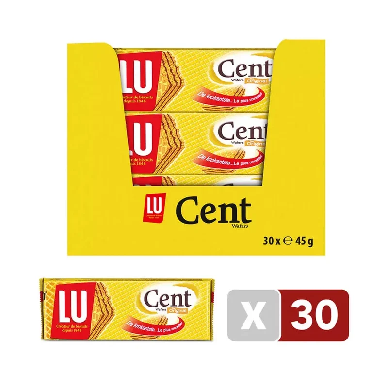 LU Cent Wafers - gevulde wafers - 30 stuks - 1350g