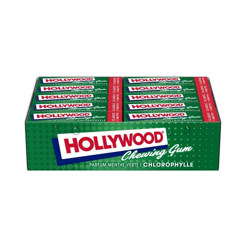 Hollywood Chlorophylle kauwgom - grootverpakking - 20 x 31g - 620g
