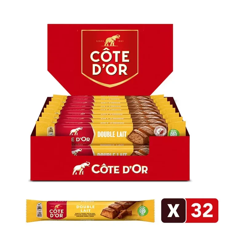 Côte d’Or Double Lait chocoladerepen - 32 stuks - 1472g