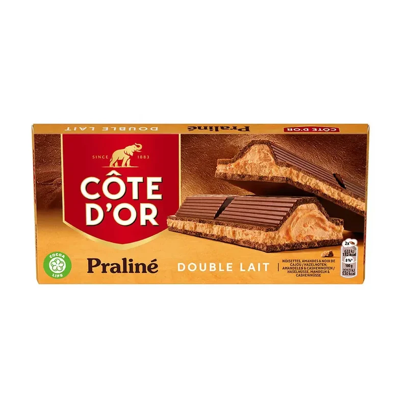 Côte d'Or chocoladetablet praliné double lait - 200g